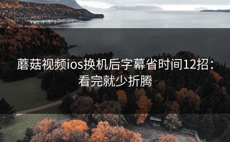 蘑菇视频ios换机后字幕省时间12招：看完就少折腾